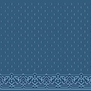 Fulyan Saflı Cami Halısı Antik Mavi