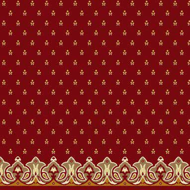 Pitan Saflı Cami Halısı Bordo