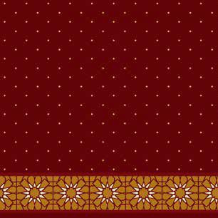 Anema Saflı Cami Halısı Bordo