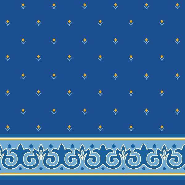 Erguvan Saflı Cami Halısı Mavi