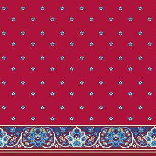 Buket Saflı Cami Halısı Kırmızı