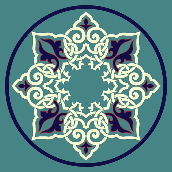 Kamelya Göbekli Cami Halısı Turkuaz