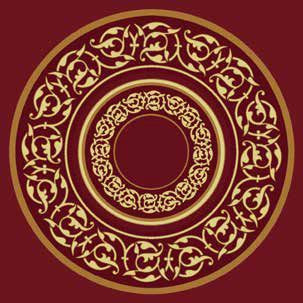 Hercai Göbekli Cami Halısı Koyu Bordo