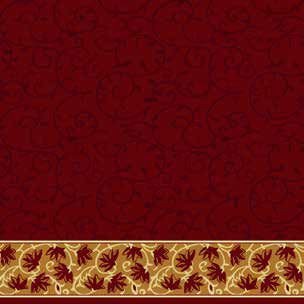 Burçak Saflı Cami Halısı Koyu Bordo