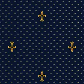 Samur OS 10 102 - 01 Lacivert  Desenli Otel Halısı 