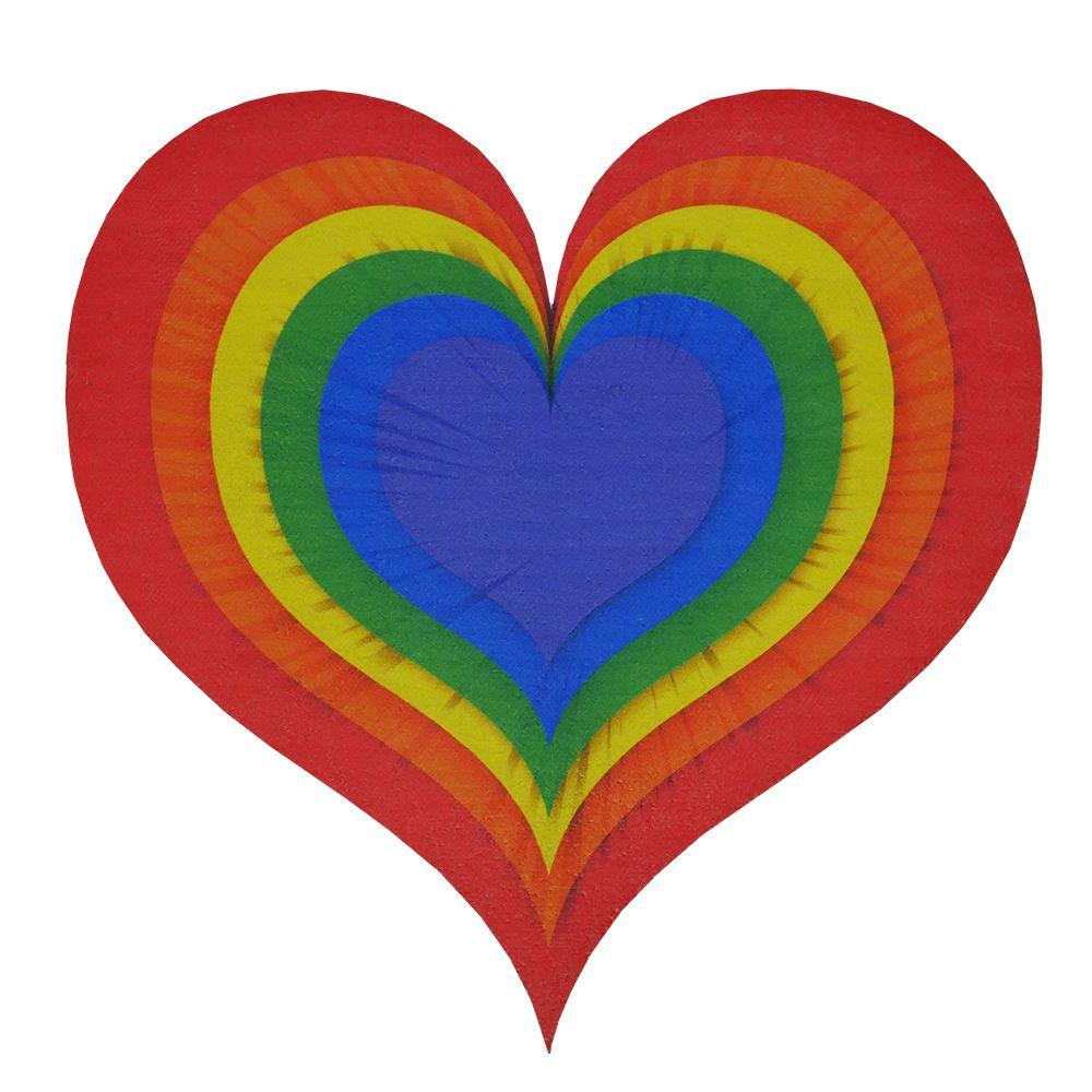 Renkli Kalp Kaymaz Tabanlı Çocuk Odası Paspası