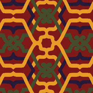 Samur S08 302 - 02 Bordo Desenli Hotel Halısı 