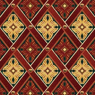 Samur S09 122 - 04 Bordo Desenli Hotel Halısı