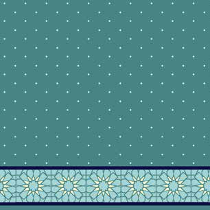 Anema Saflı Cami Halısı Turkuaz