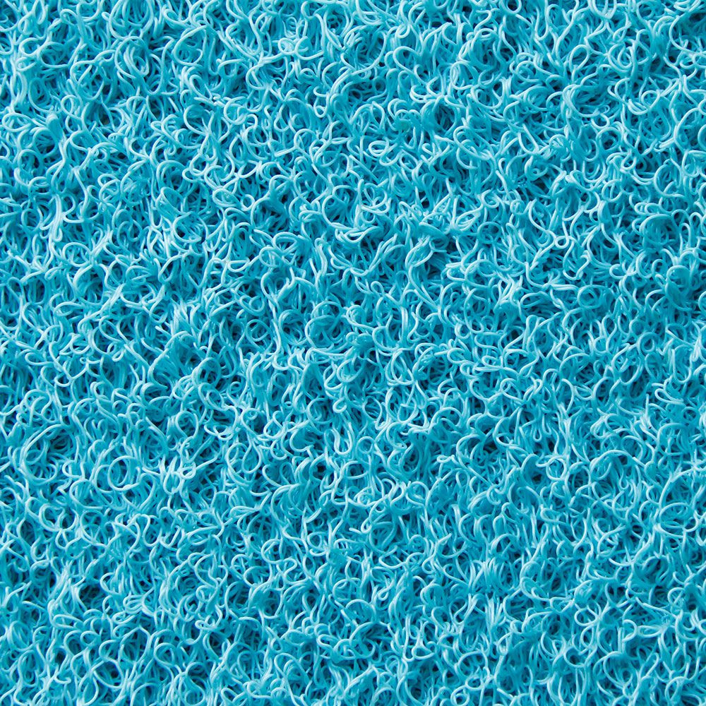 Kaymaz Kıvırcık Paspas - Non Slip Curly Mat - Turkuaz