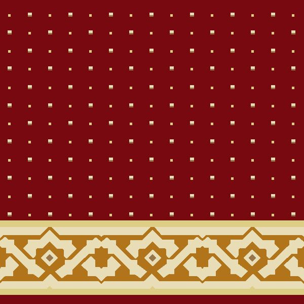 Yasemin Saflı Cami Halısı Bordo