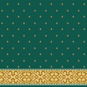 Şehzade Saflı Cami Halısı Yeşil